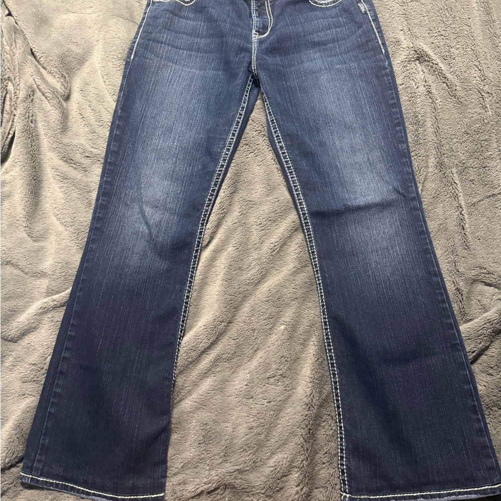 Silver Jeans Women's Indigo Wide Leg Jeans (Hemmed)